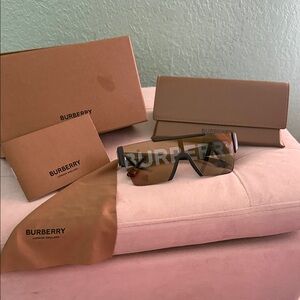 Burberry Black and Brown Sunglasses